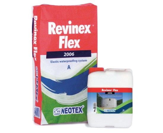 ჰიდროიზოლაცია Neotex Revinex Flex 2006 grey A 24 კგ