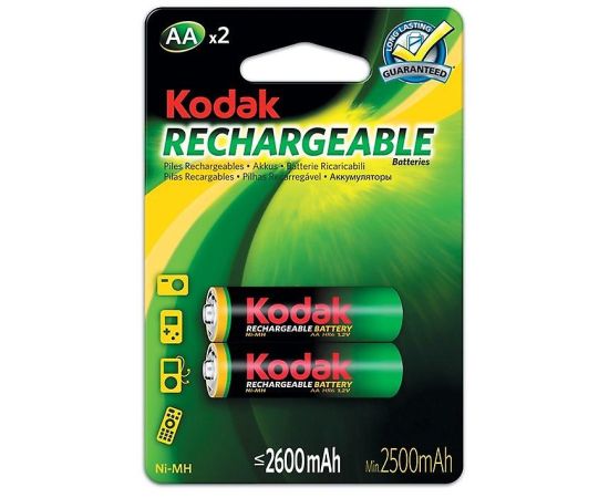 დასატენი ელემენტი Kodak AA  2600 mAh 2 ც.