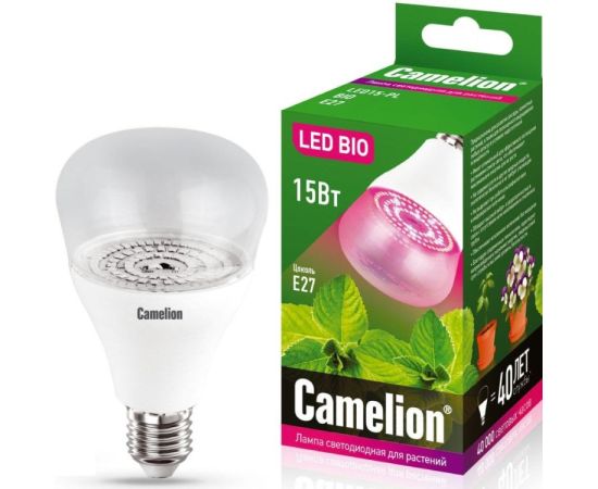 LED ნათურა მცენარეებისთვის Camelion BIO LED15-PL/BIO/E27 15W