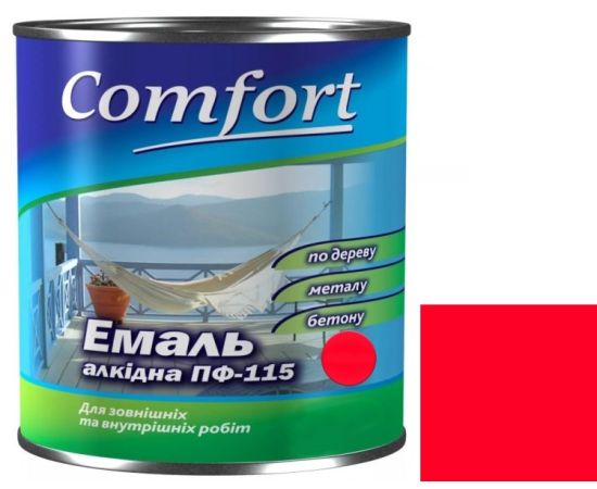 ემალი Polycolor Comfort ПФ-115 2.6 კგ წითელი