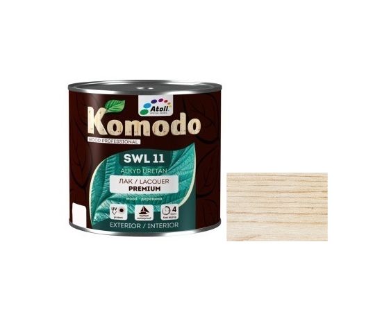 Лак Komodo Premium SWL-11 0.7 л полуматовый