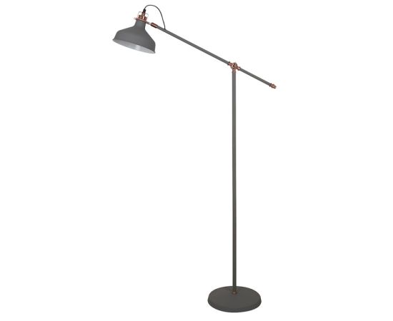 Floor Lamp Amsterdam KD-425F C73 1xE27 MAX 40W gray+copper
