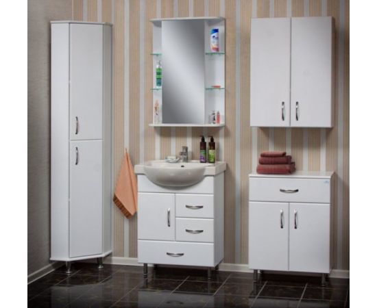 Shelf Sanservice Standard Z-75 with a mirror and locker white
