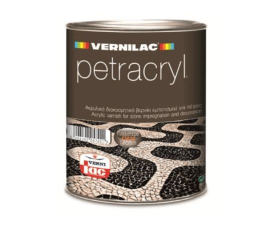 ლაქი ქვისთვის Vernilac Petracryl Glossy 0.75 ლ