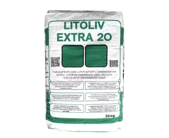 Самовыравнивающийся пол Litokol Litoliv Extra 20 25 кг