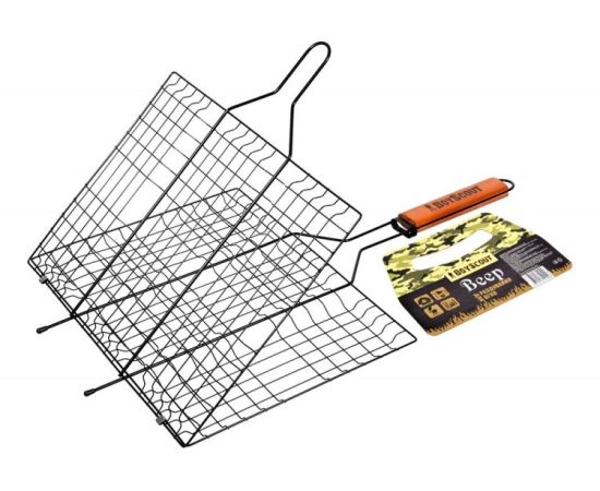 Grill grid for 6 servings with non-stick coating BoyScout 62(+5)x40x30x2.5 cm