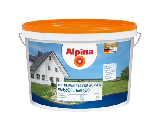 Exterior paint Alpina Die bewahrte fur aussen White10 L