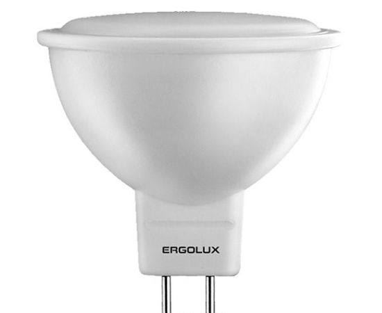 შუქდიოდური ნათურა Ergolux LED 5Вт  3000К  GU5.3 Ergolux