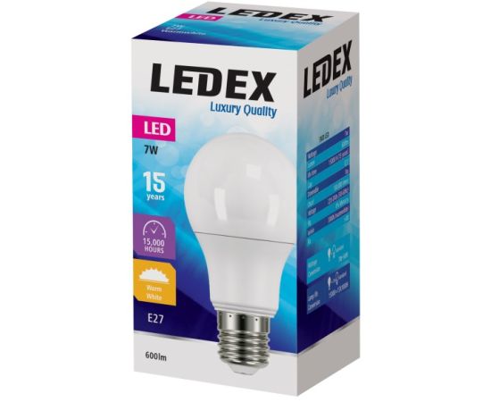 Светодиодная лампа LED 7W E27 6500K 7-9116 LEDEX