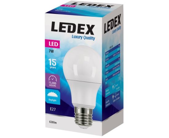 LED lamp LED 7W E27 6500K 7-9116 LEDEX