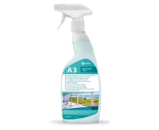 Detergent for glasses, mirrors and tiles Grass A3 600 ml