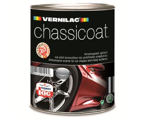 საღებავი ზეთის Vernilac Chassicoat 0.75 ლ შავი