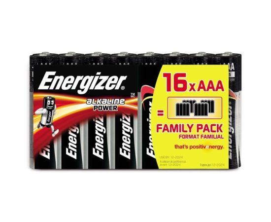 Battery Energizer LR03 SHP16 AAA Alkaline 16 pcs