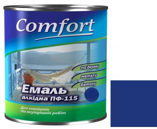 ემალი Polycolor Comfort ПФ-115 0.8 კგ ლურჯი