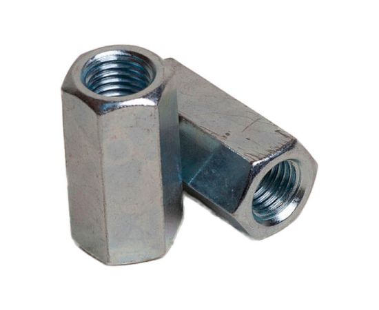 Galvanized connecting nut Tech-Krep DIN6334 M10 mm 2 pcs (112279)