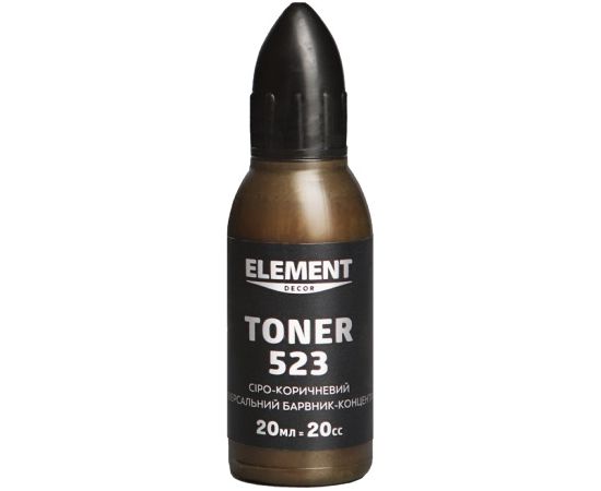 კოლერი Element decor Toner 523 მონაცრისფრო-ყავისფერი 20 მლ