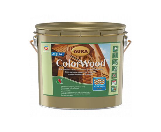 Декоративно-защитное средство Eskaro Aura ColorWood Aqua 2.5 л тик