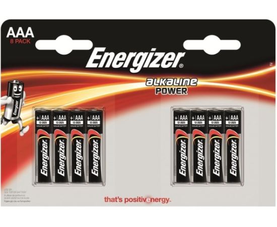 ელემენტი Energizer AAA Alkaline Power 8 ც