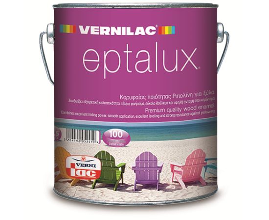 Oil paint Vernilac Eptalux Satine 2.5 l white