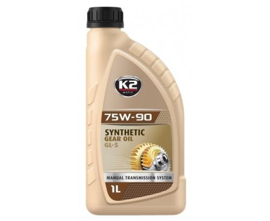 Трансмиссионное масло K2 Synthetic 75W-90 GL-5 1 л (O8759001)