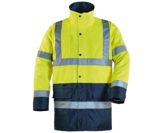 Jacket insulated with reflector Coverguard 70450 M 44/46 yellow/dark blue