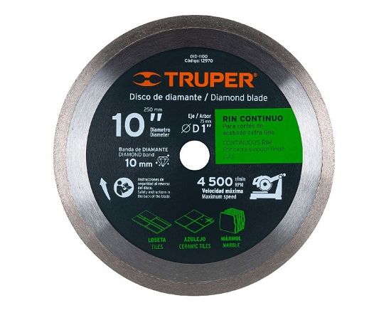 Алмазный диск Truper Continuous DID-1100 254 мм
