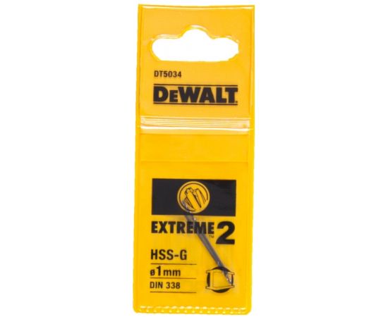 Drill for metal DeWalt DT5034 1x12/34 mm 2 pcs