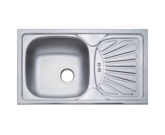 Kitchen sink with siphon Family DE-102 435x760 mm