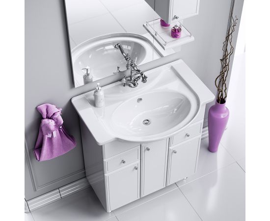 Sink cabinet with washbasin Aqwella Barcelona Lux 75 Ba-L.01.07