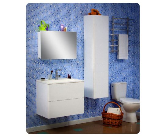 Shelf with mirror Sanservice "Julia - 70" white