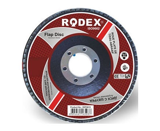 Плоский диск со шлифовальной бумагой Rodex RZF1015 115 мм 100