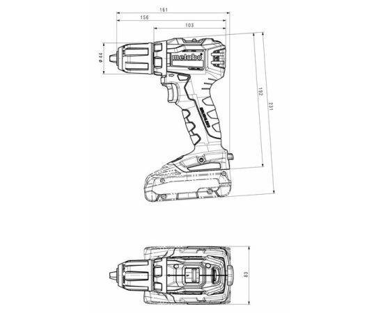 Аккумуляторный дрель-шуруповерт Metabo BS 18 L BL 18V (602326500)