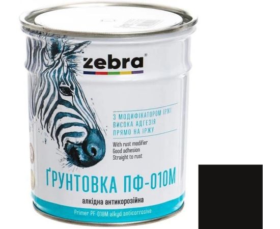 Грунт Zebra ПФ-010М 90 черный 0.9 кг