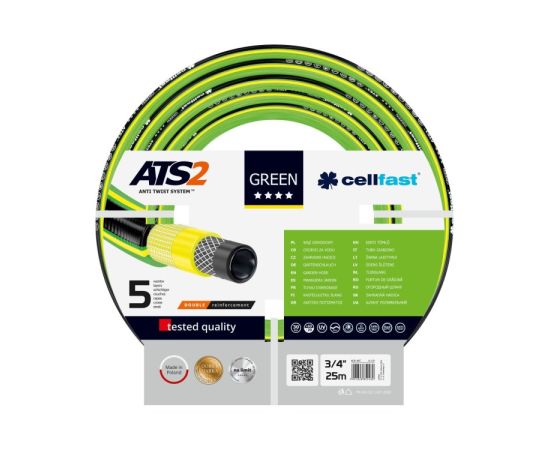 შლანგი Cellfast Green ATS2 15-120 3/4" 25 მ