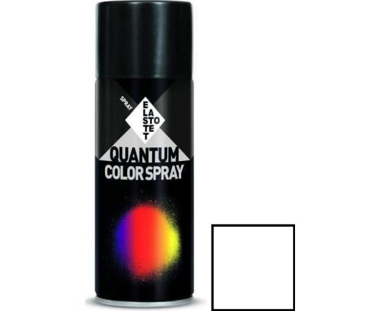 Spray paint Elastotet Quantum Color Spray Ral 9016 Traffic White Gloss 400 ml white