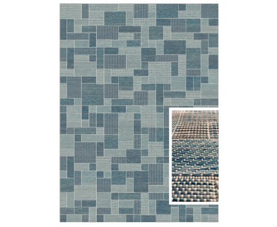 Carpet Terazza 21107 Ivory Silver/Bl  200X290