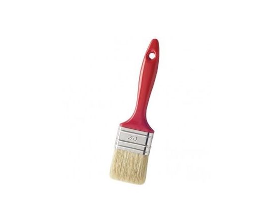 Flat brush with red handle Hardy 0200-404750 50 mm