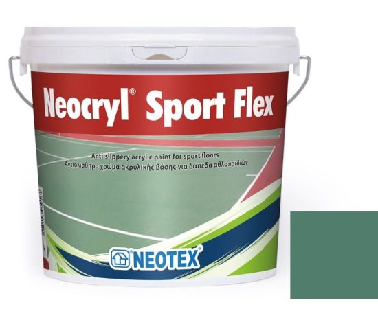 Краска Neotex Neocryl Sport Flex зеленая 4 кг