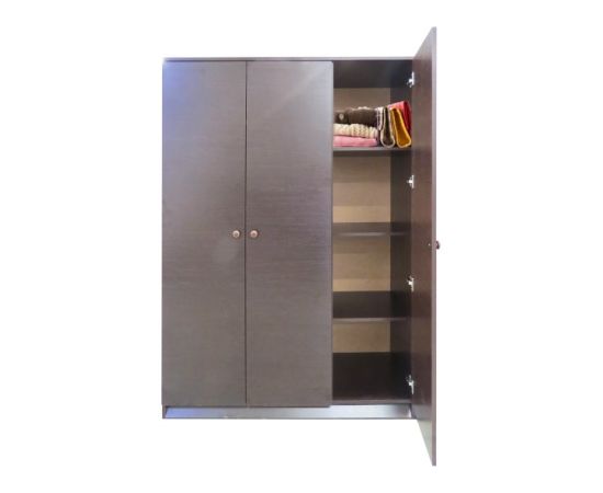 Шкаф для одежды трехдверный MIZAN 1.20 м венге тёмный