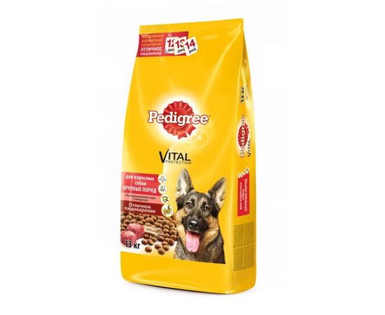 Dry fodder for adult dogs Pedigree with beef 13 kg