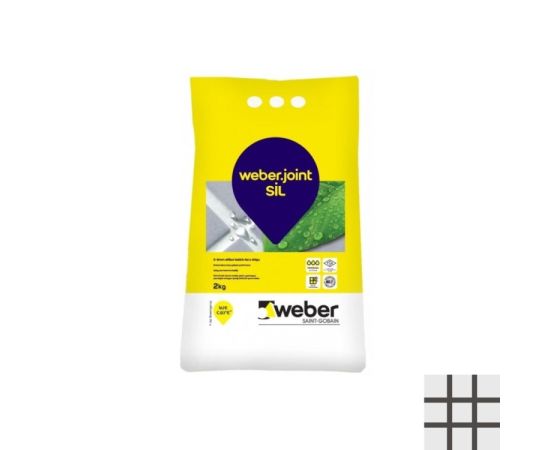 Grout for seams WEBER JOINT SIL anthracite 443  5kg