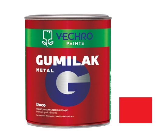 Oil paint for metal Vechro Gumilak metal No 651 red glossy 750 ml