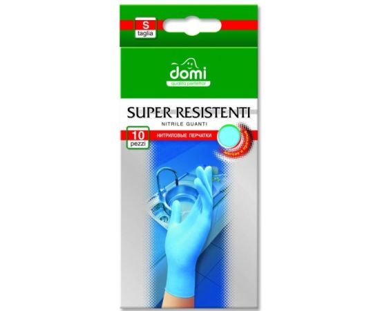 Универсальные перчатки DOMI нитриловые одноразовые S 10 шт.