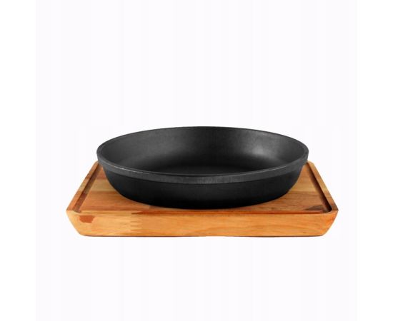 Portion cast iron pan with stand BRIZOL HoReCa 22 cm