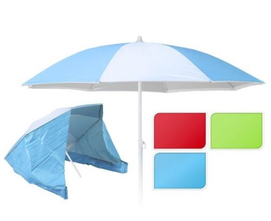 Beach umbrella with side panel 150x190cm