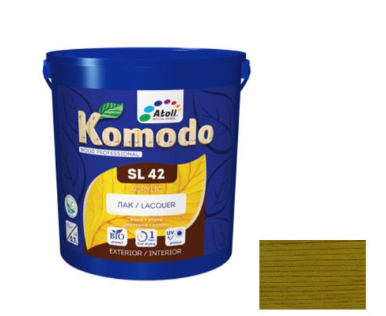 Лак Komodo SL-42  Acrylic глянцевый олива 2.3 л