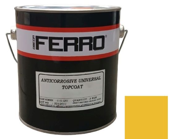 ლითონის ანტიკოროზიული საღებავი Ferro 3:1 მქრქალი ყვითელი 3 კგ