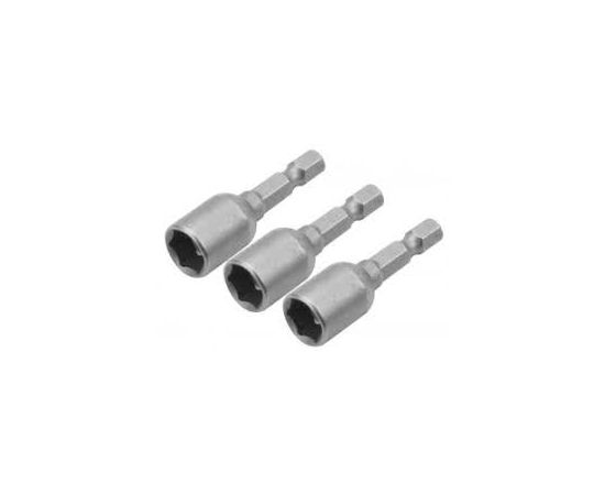 Set bits TOLSEN  3 pcs. with adapter with magnet 8 mm. Length: 48 mm.