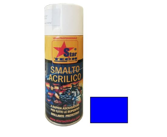 Спрей краска резко синего цвета STAR TECH VERNICI RAL 5005 0.4 л