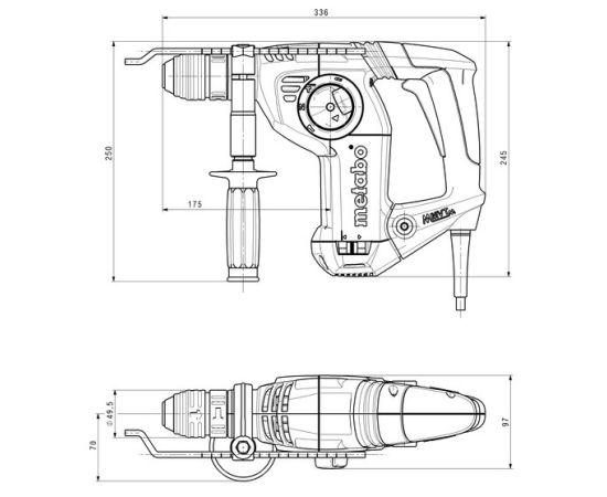 Hammer drill Metabo KHE 3251 800W (600659000)